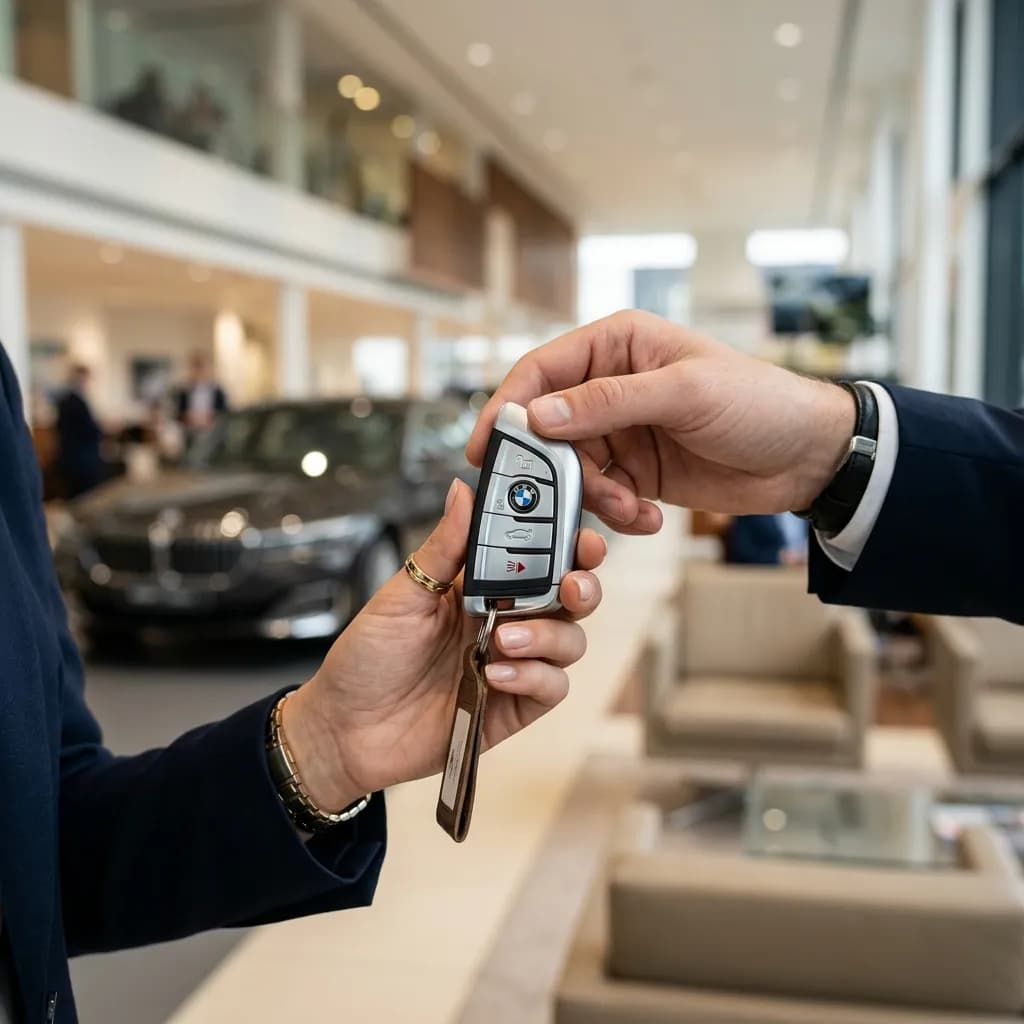 Luxury Car Keys Handover