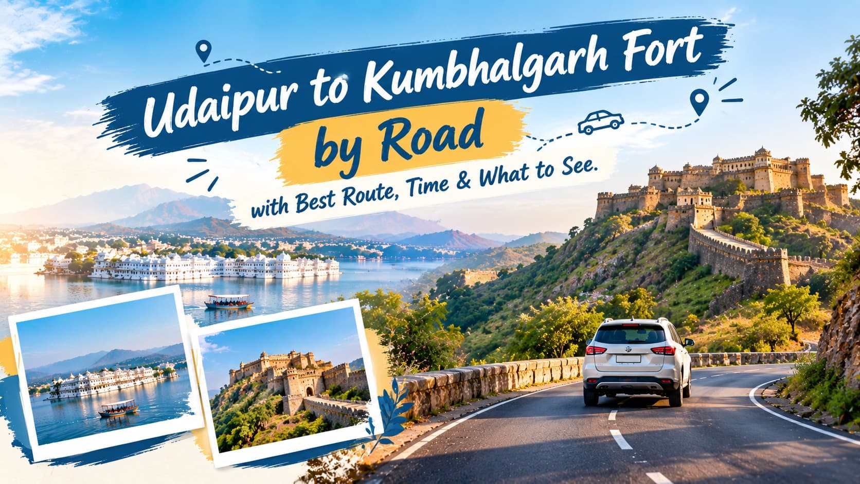 Udaipur to Kumbhalgarh Fort by Road with Best Route, Time & What to See
