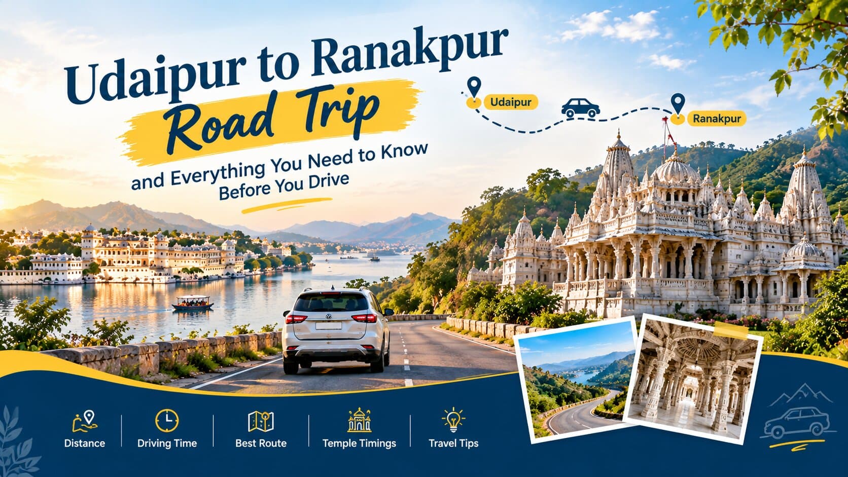 Udaipur to Ranakpur Distance & Route Guide (Self-Drive Tips)