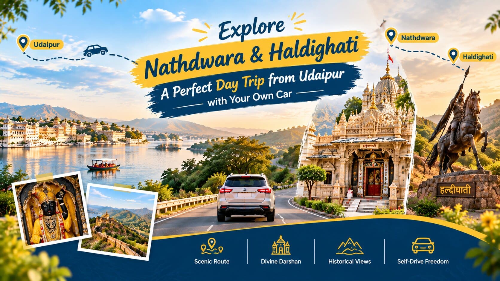 Nathdwara & Haldighati in One Day on a Self-Drive Route from Udaipur